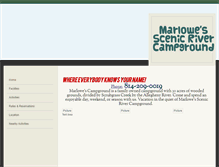 Tablet Screenshot of marlowescampground.com